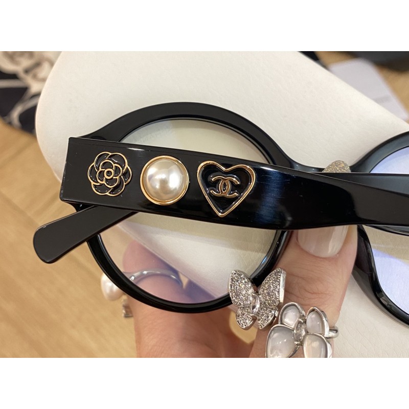 Chanel CH3437 Eyeglasses In Black Gold