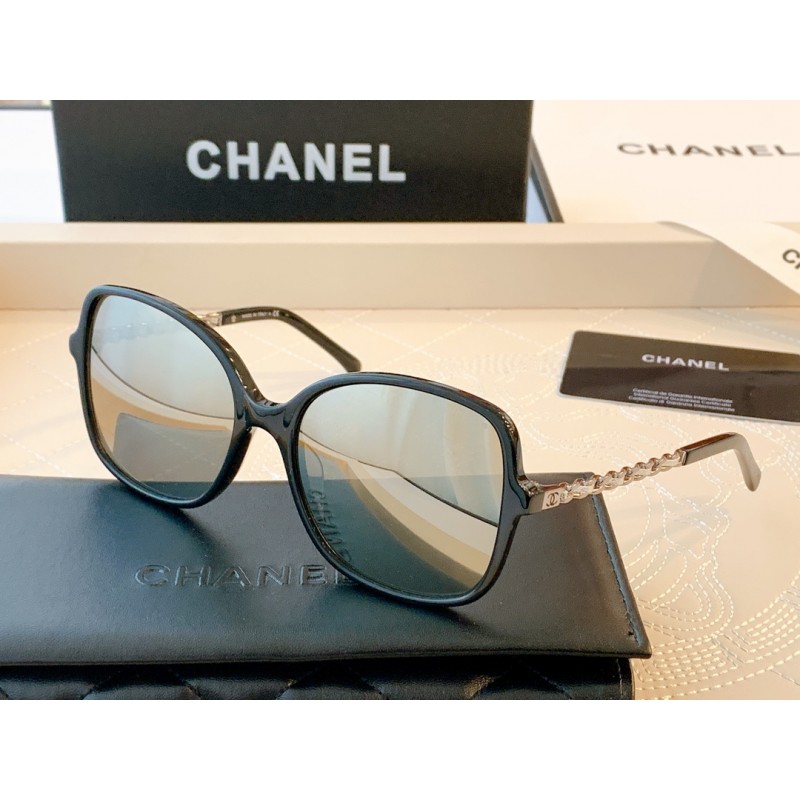 Chanel CH5210 Sunglasses In Black Water Silver