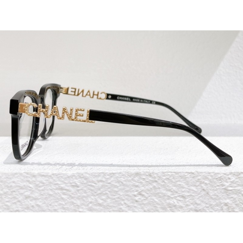 Chanel CH0747 Eyeglasses In Black Gold 