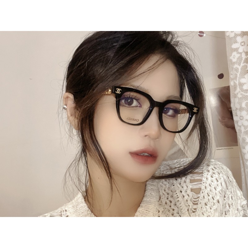 Chanel CH0747 Eyeglasses In Black Gold 