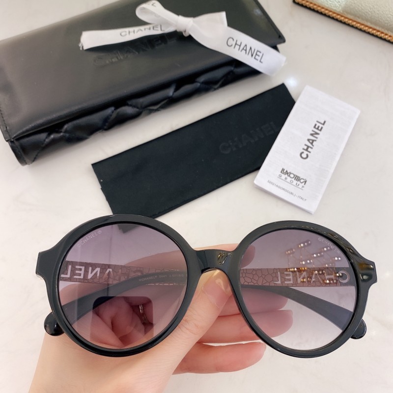 Chanel CH5430 Sunglasses In Black Gradient Gray