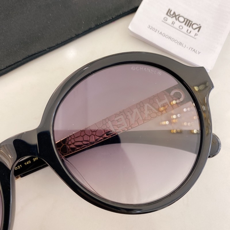 Chanel CH5430 Sunglasses In Black Gradient Gray