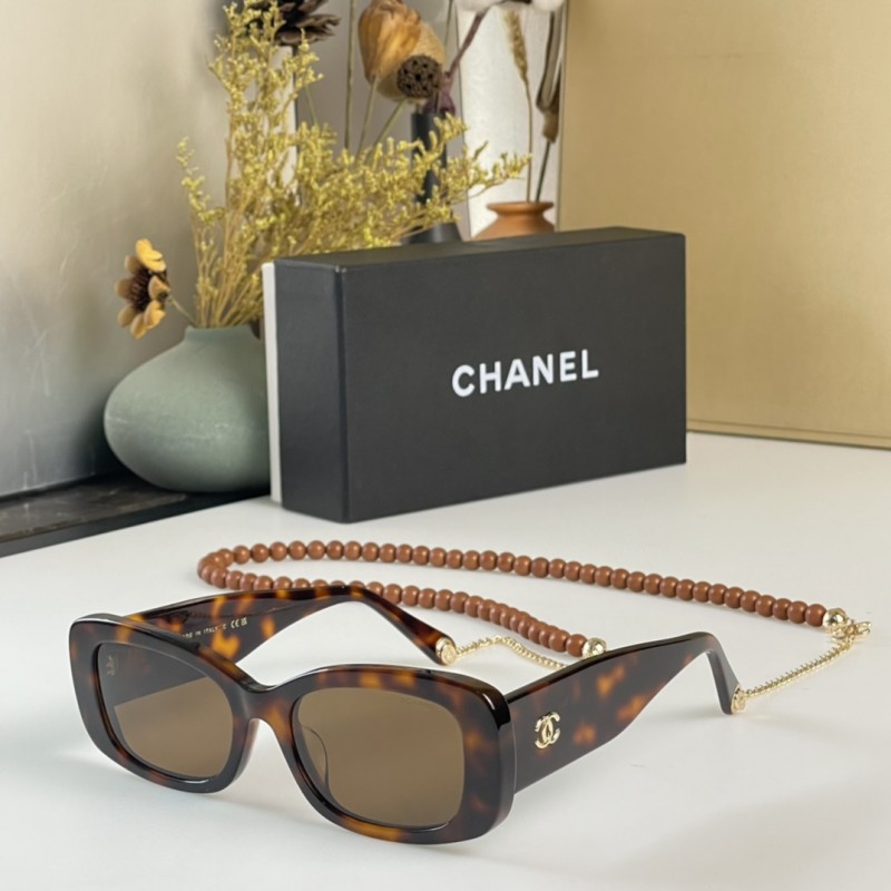 Chanel CH5488 Sunglasses In Tortoiseshell Brown
