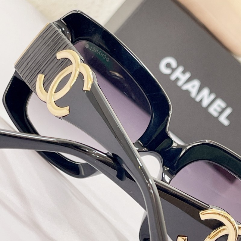 Chanel CH5474 Sunglasses In Black Gradient Gray