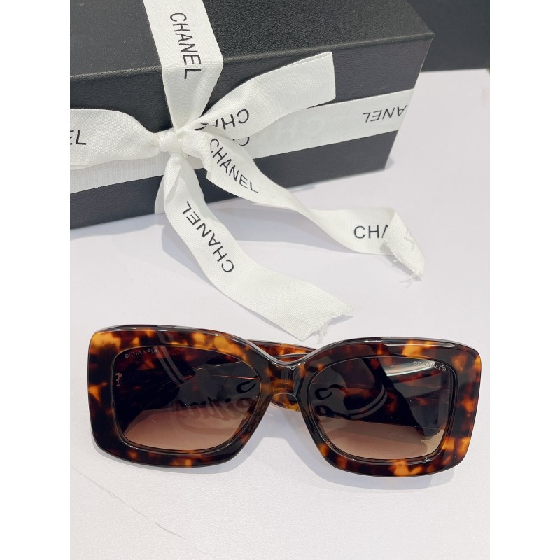 Chanel CH5483 Sunglasses In Tortoiseshell Brown
