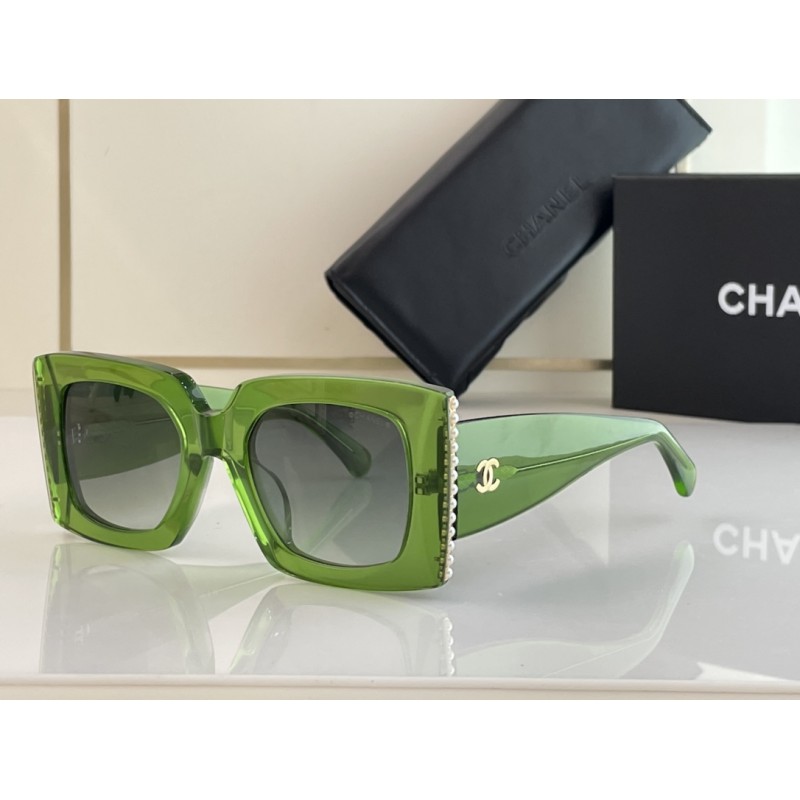 Chanel CH5480 Sunglasses In Green