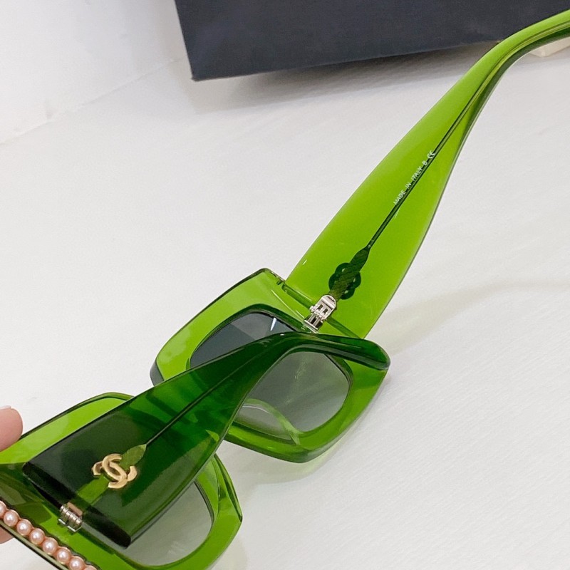 Chanel CH5480 Sunglasses In Green
