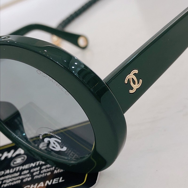 Chanel CH5489 Sunglasses In Green
