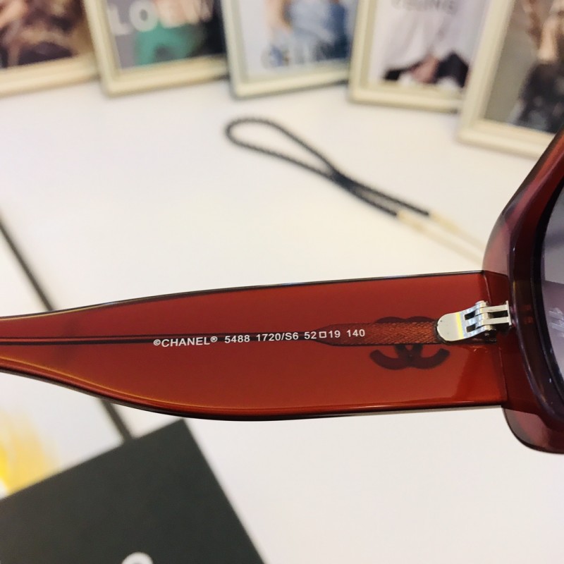 Chanel CH5488 Sunglasses In wine red