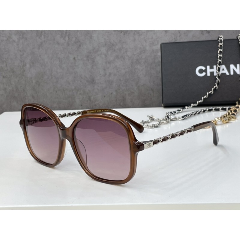 Chanel CH2207 Sunglasses In Wine Red