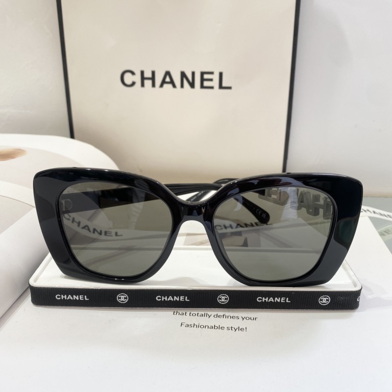 Chanel CH5422 Sunglasses In Black and white gray