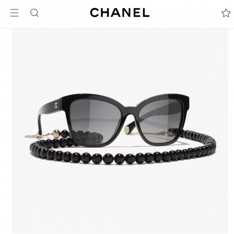Chanel CH5487 Sunglasses In Black