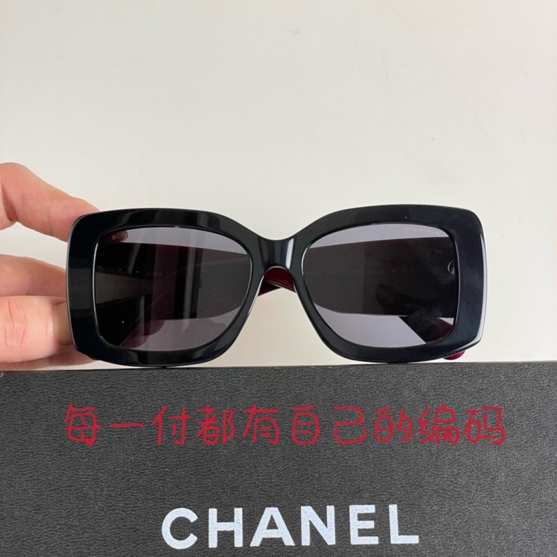 Chanel CH5483 Sunglasses In Black Gray