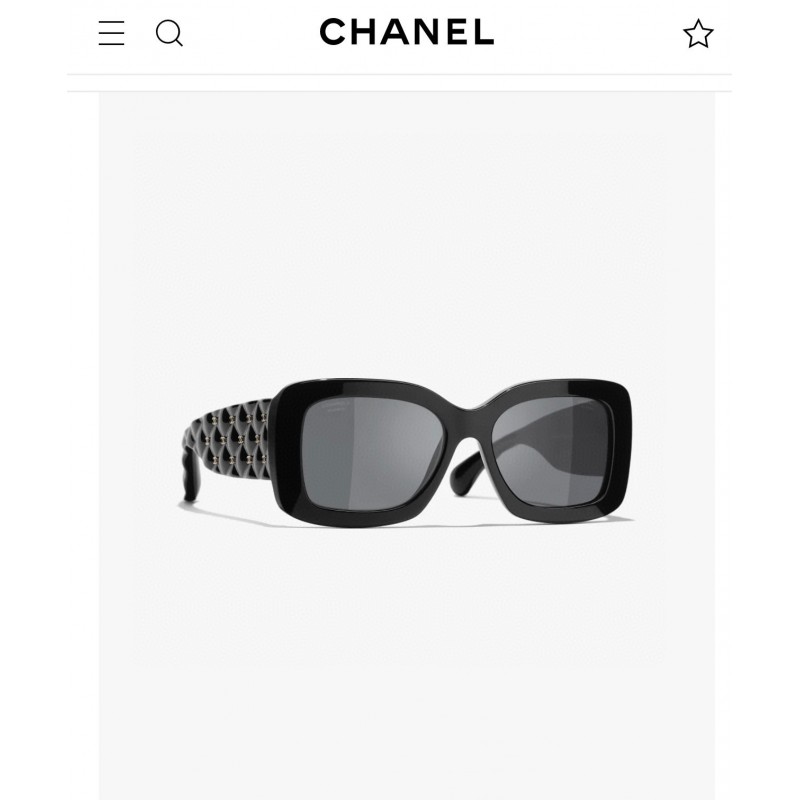 Chanel CH5483 Sunglasses In Black Gray