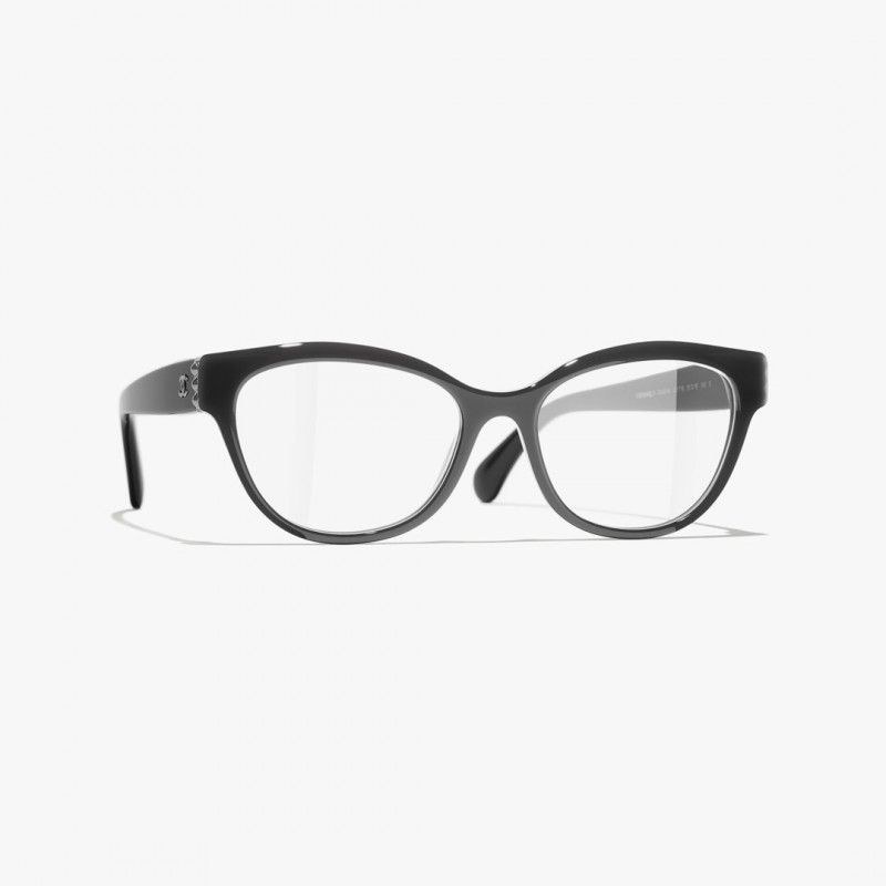 Chanel CH3440 Eyeglasses In Black Gun