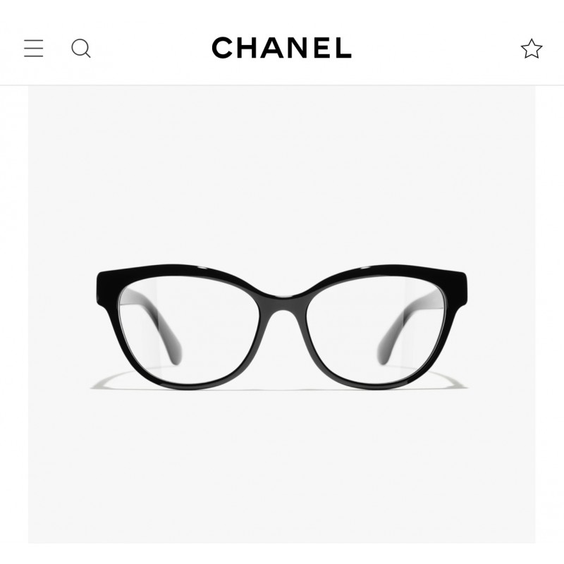 Chanel CH3440 Eyeglasses In Black Gun