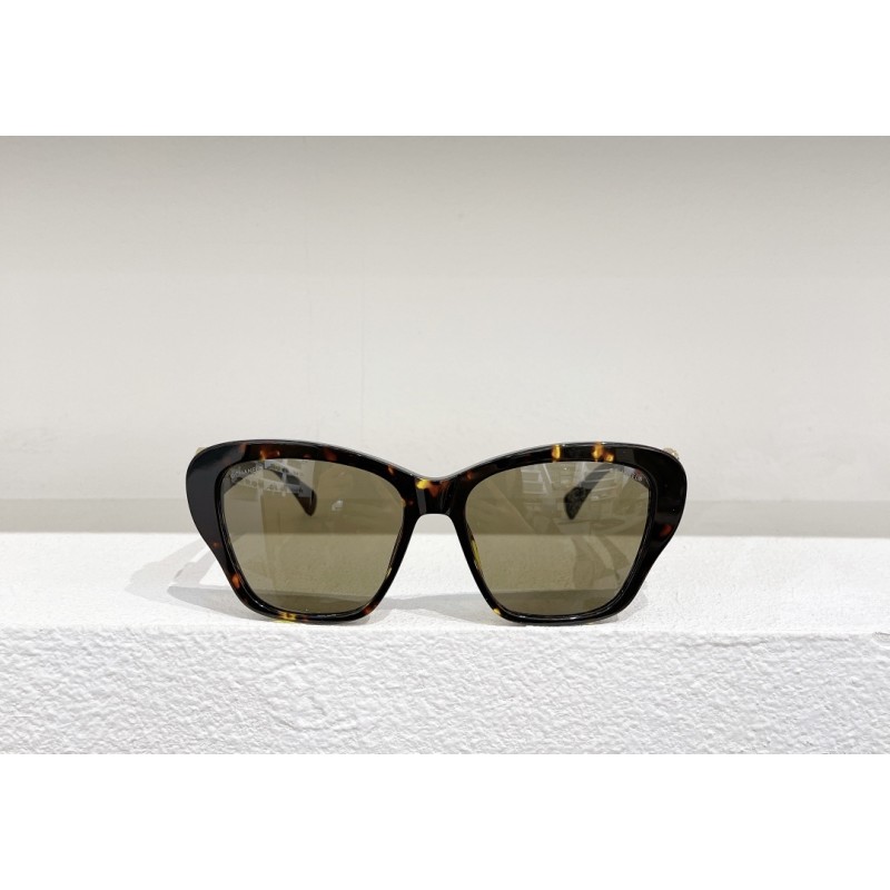 Chanel CH5457 Sunglasses In Tortoiseshell Brown