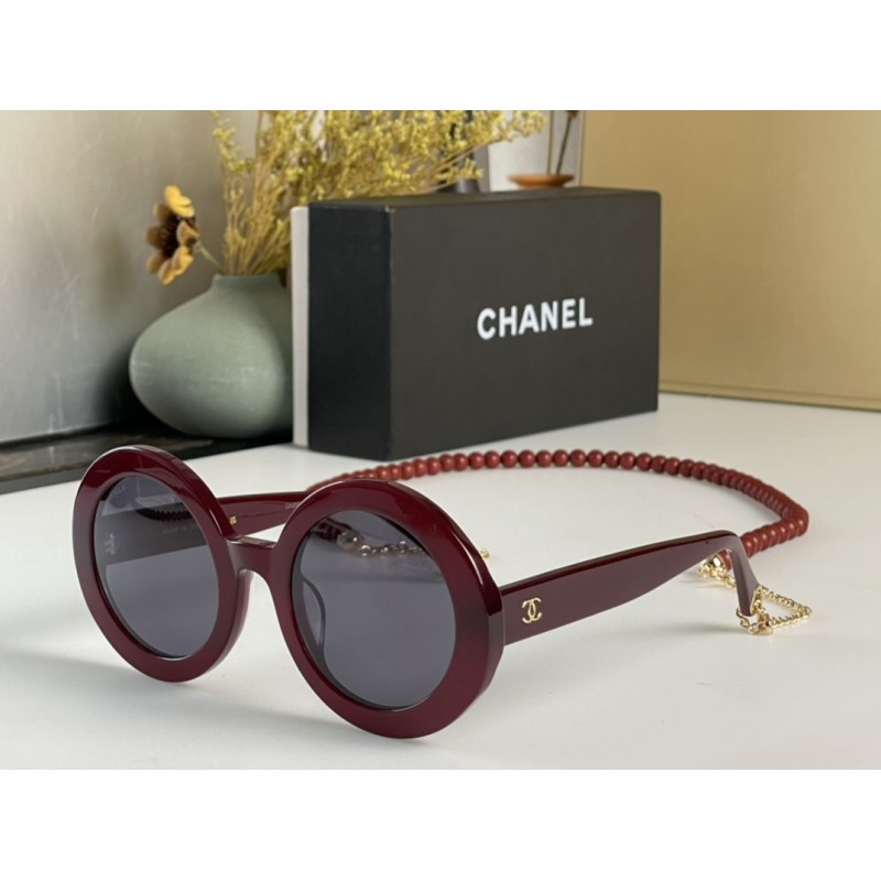 Chanel CH5489 Sunglasses In wine red