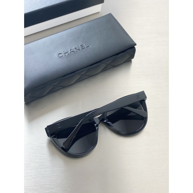 Chanel CH5414 Sunglasses In Black Gray