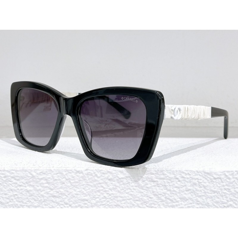 Chanel CH5476 Sunglasses In black and white gray