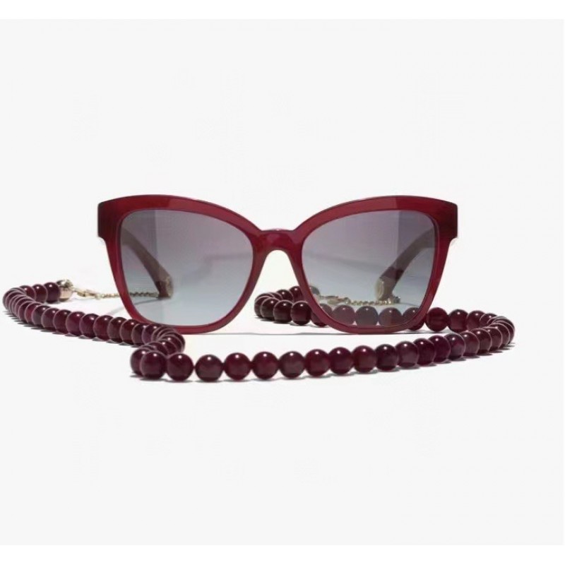 Chanel CH5487 Sunglasses In Red