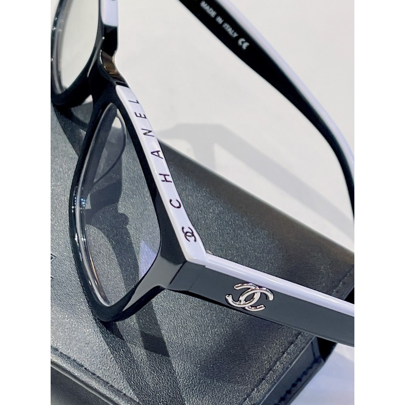 Chanel CH5417 Eyeglasses In Black & White