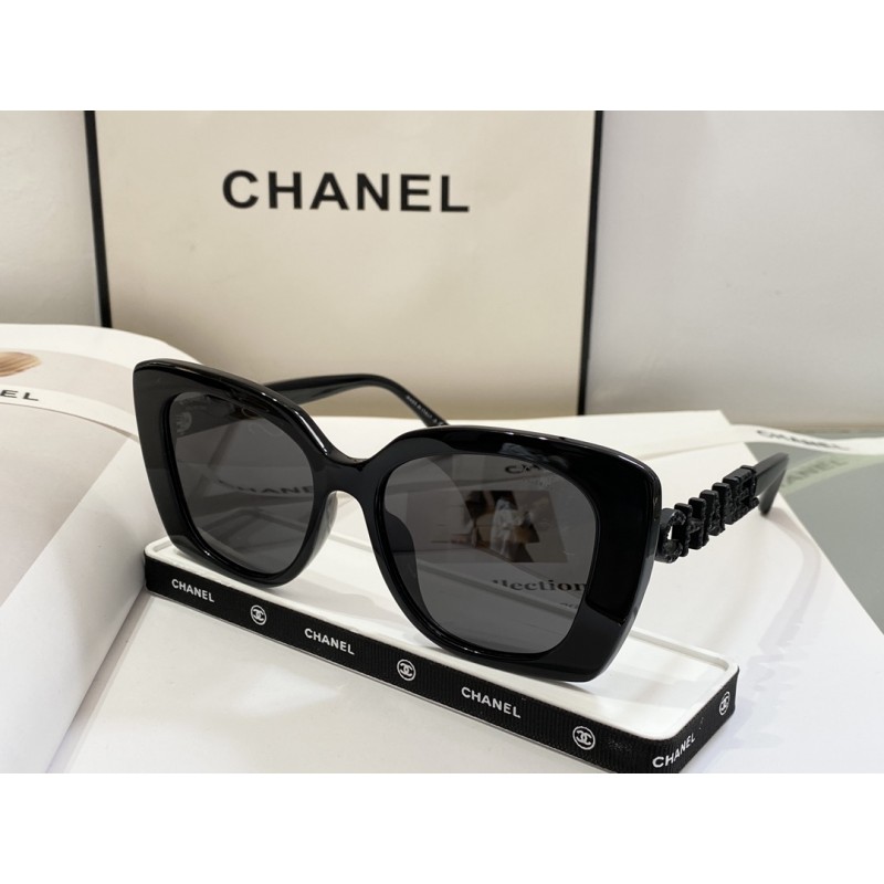 Chanel CH5422 Sunglasses In Black Gray