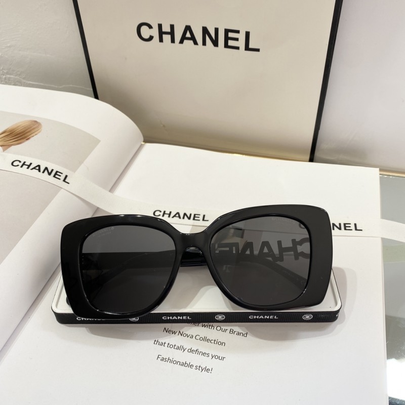 Chanel CH5422 Sunglasses In Black Gray
