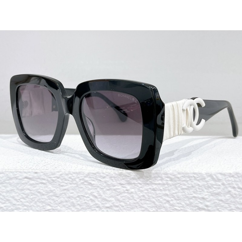 Chanel CH5474 Sunglasses In black and white gray