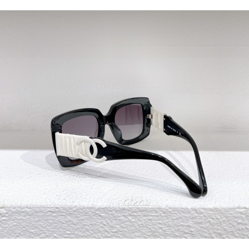 Chanel CH5474 Sunglasses In black and white gray