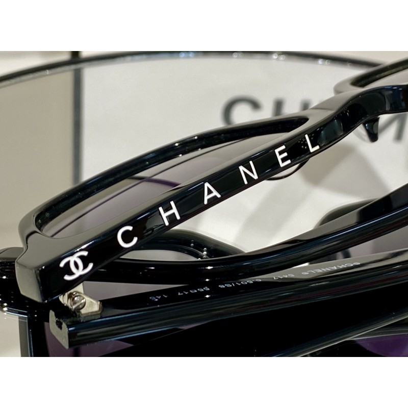 Chanel CH5417 Sunglasses In Black Gray