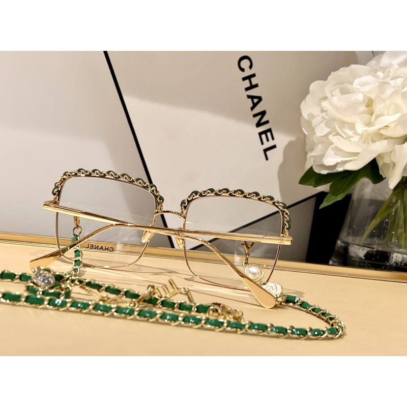 Chanel CH2206Q Eyeglasses In Golden Green