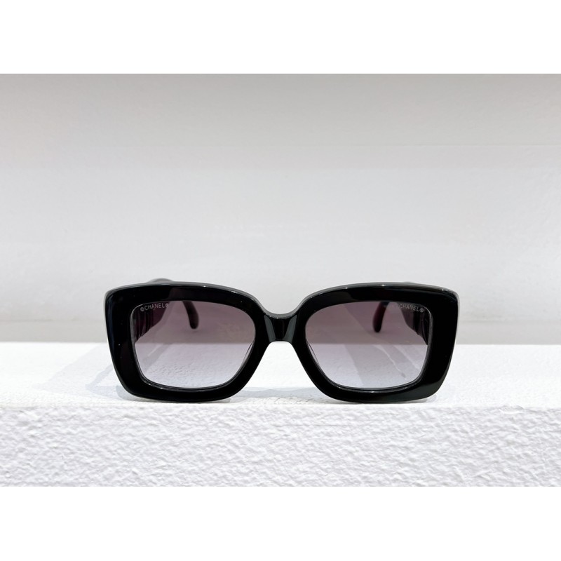 Chanel CH5473 Sunglasses In Black Gradient Brown