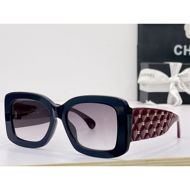 Chanel CH5483 Sunglasses In Black Red