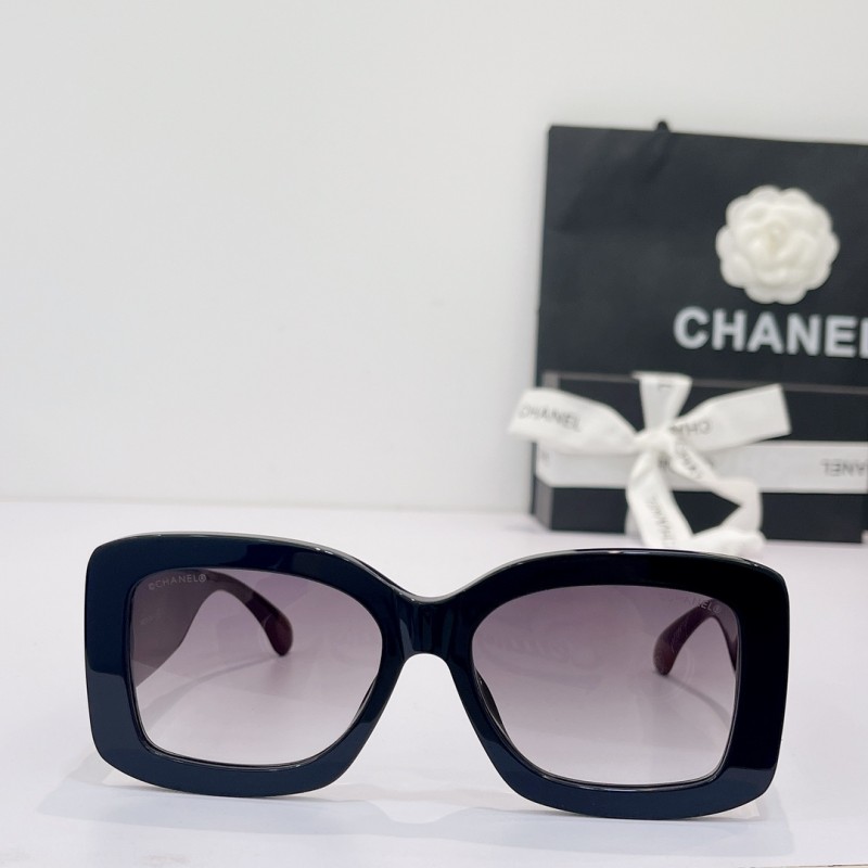 Chanel CH5483 Sunglasses In Black Red