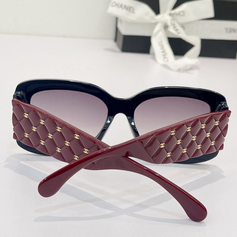 Chanel CH5483 Sunglasses In Black Red