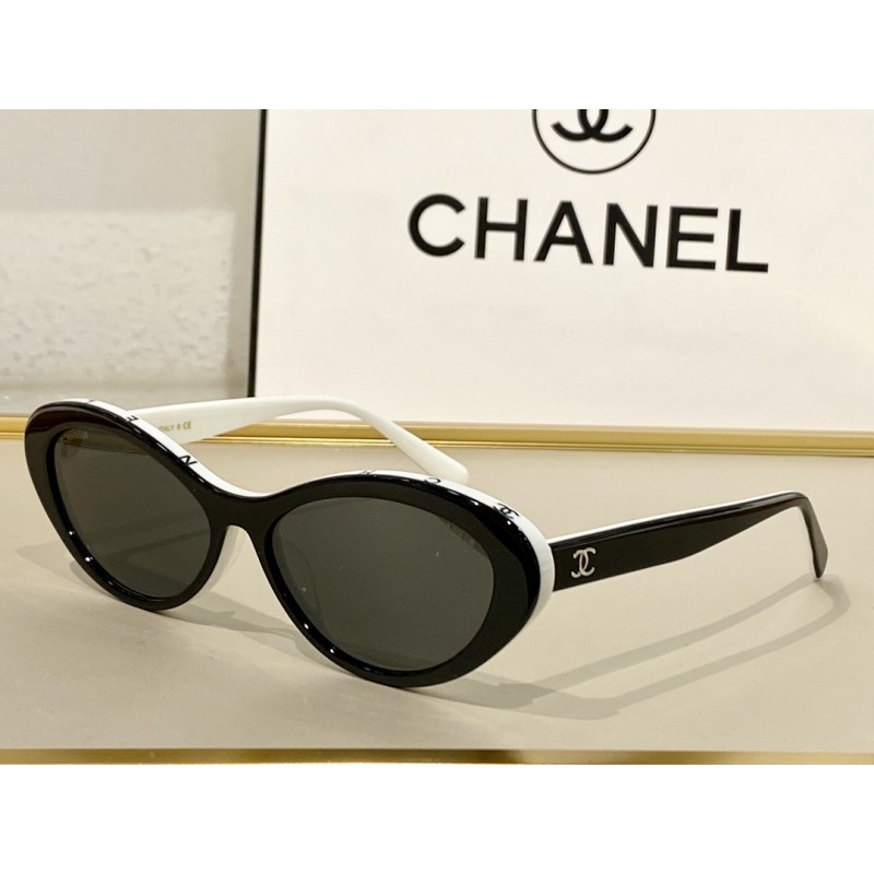 Chanel CH5416 Sunglasses In Outer Black Inner Whit...