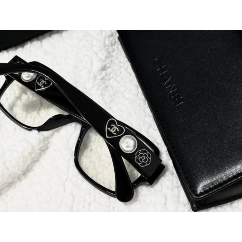 Chanel CH3438 Eyeglasses In Black Silver