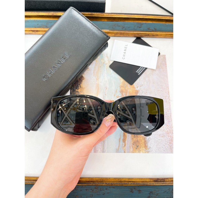 Chanel CH5743 Sunglasses In Black Gray