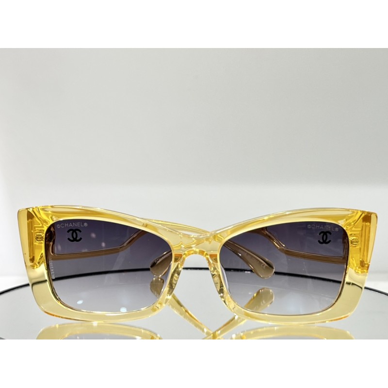 Chanel CH5430 Sunglasses In Transparent Yellow