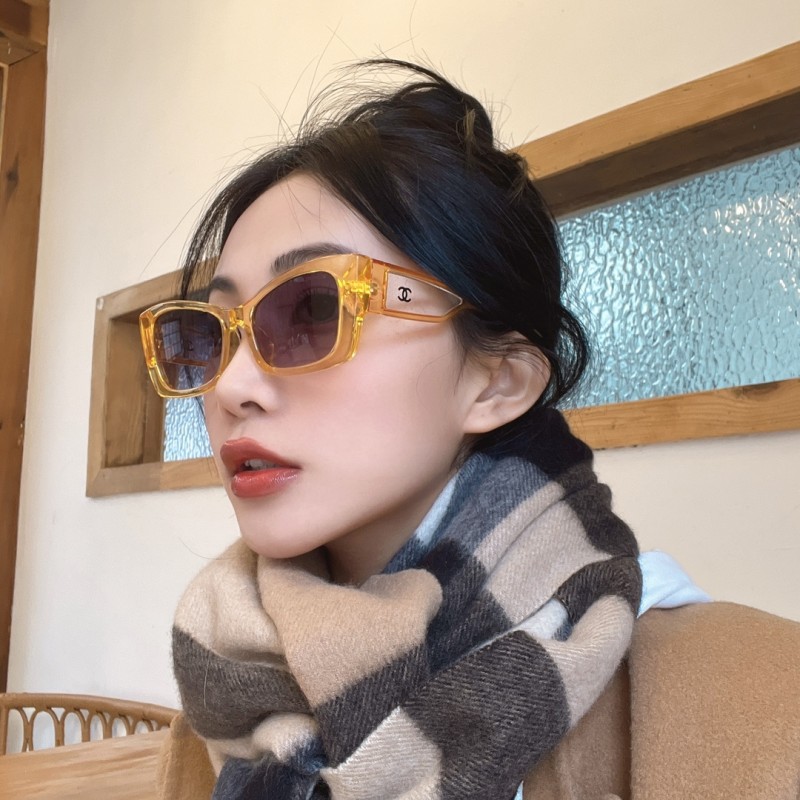 Chanel CH5430 Sunglasses In Transparent Yellow