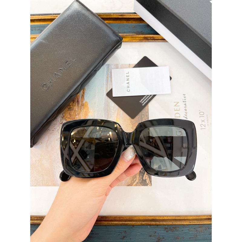 Chanel CH5474 Sunglasses In Black Gray