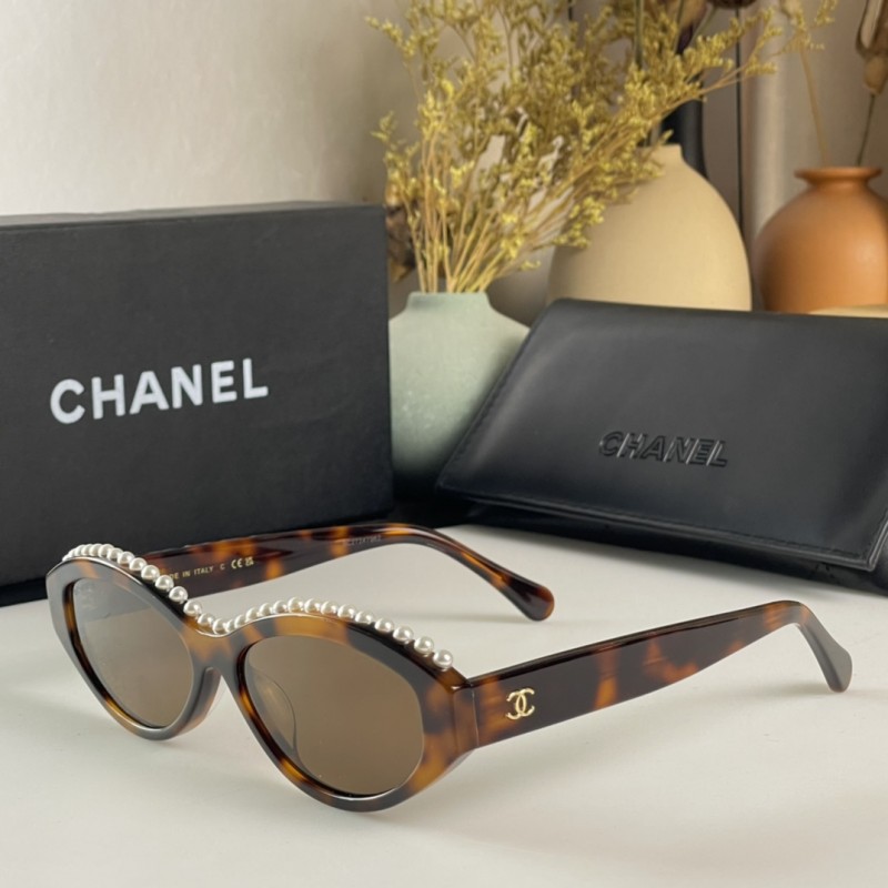 Chanel CH9110 Sunglasses In Tortoiseshell Brown
