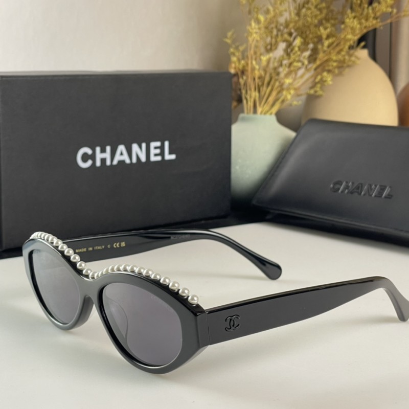 Chanel CH9110 Sunglasses In Black Gray