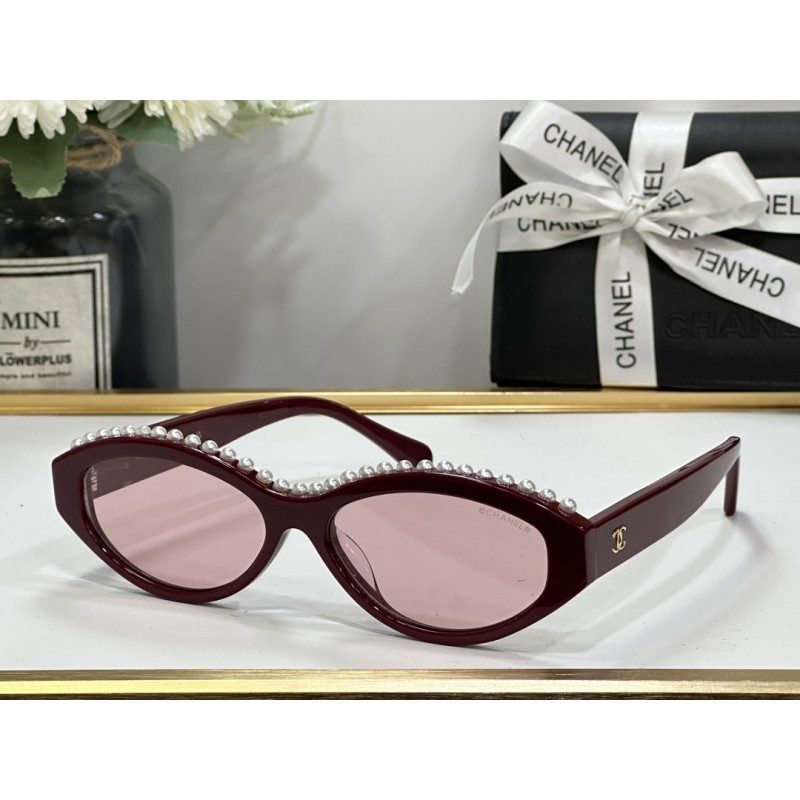 Chanel CH9110 Sunglasses In Red