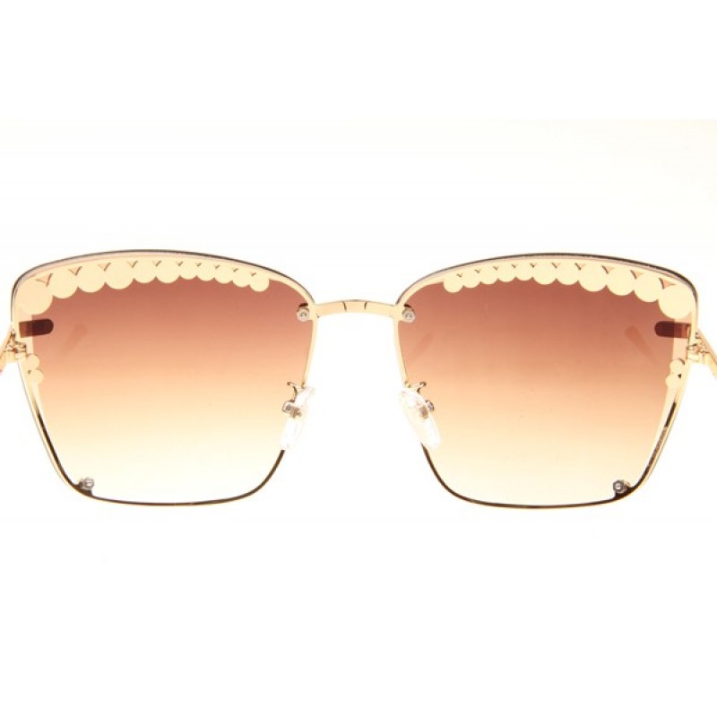Chanel CH71109S Sunglasses In Gold Gradient Brown