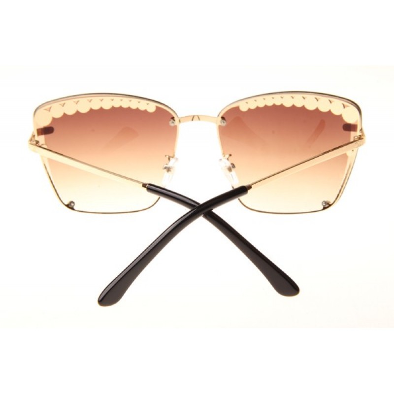 Chanel CH71109S Sunglasses In Gold Gradient Brown