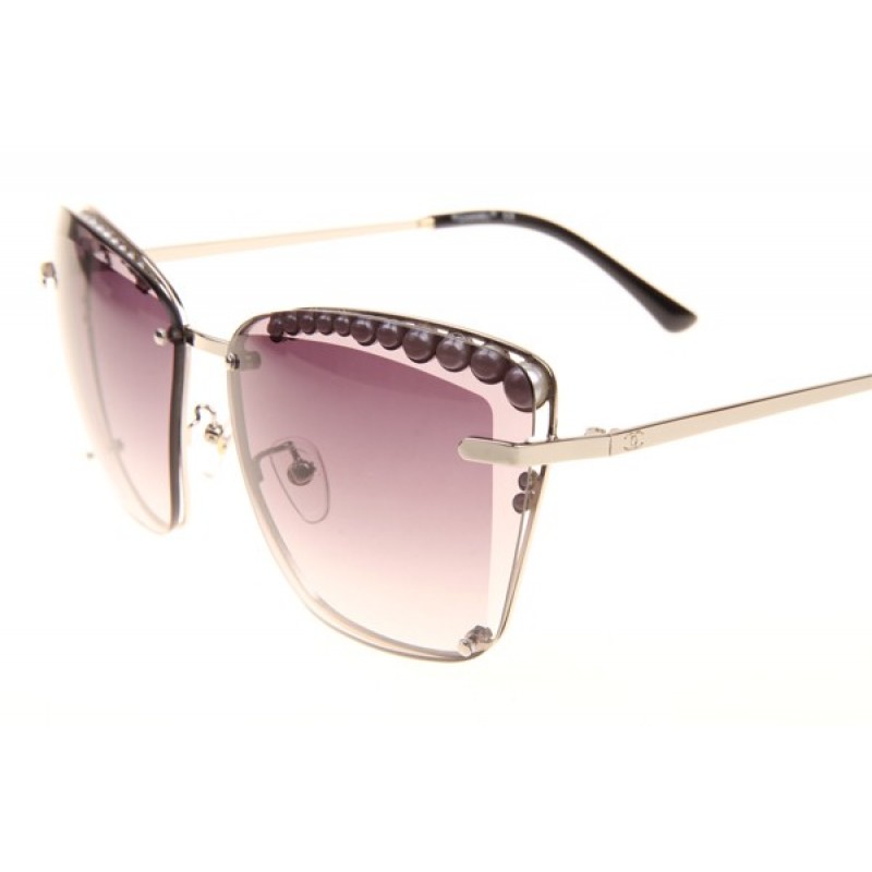 Chanel CH71109S Sunglasses In Gold Gradient Grey