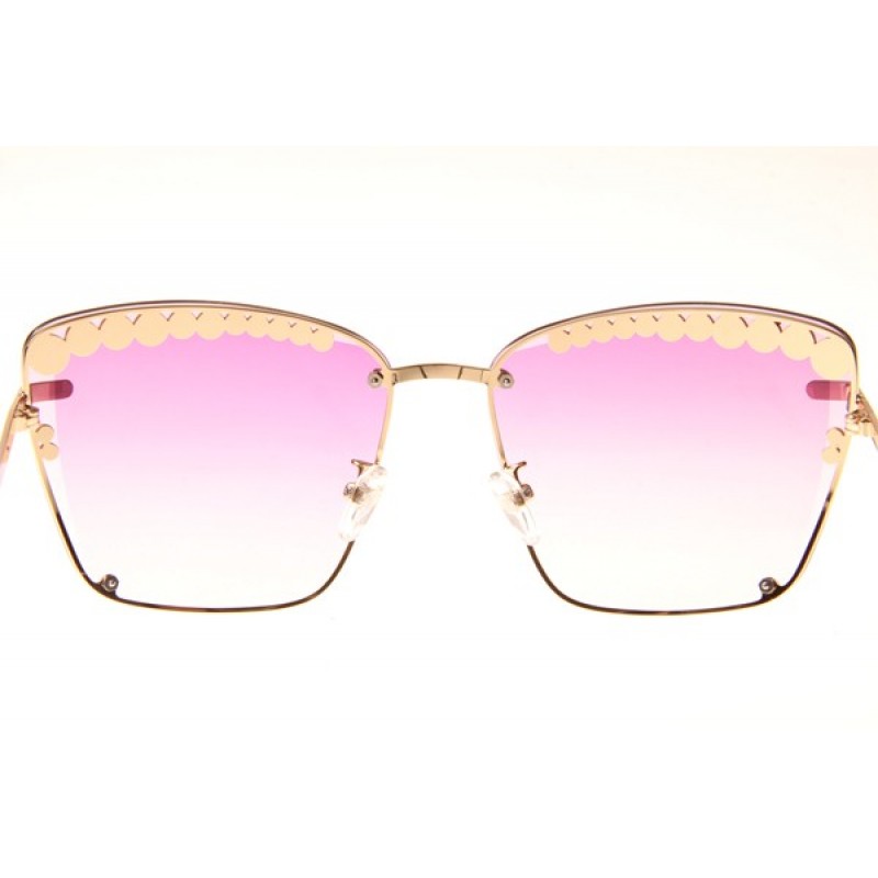 Chanel CH71109S Sunglasses In Gold Gradient Purple