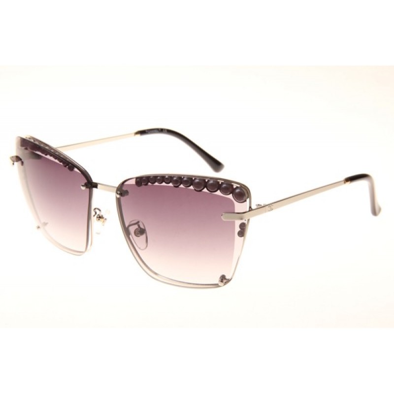 Chanel CH71109S Sunglasses In Silver Gradient Grey